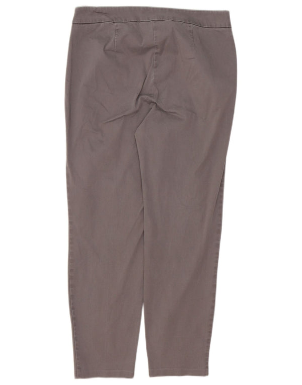 Marks & Spencer Dame Crop Slim Casual Bukser UK 10 Small W30 L25 Grå