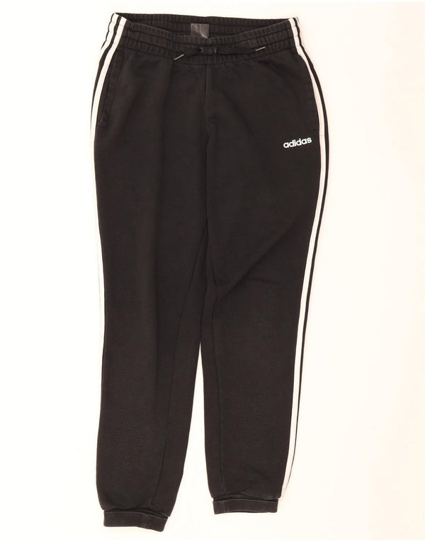 Adidas Womens Tracksuit Trousers Joggers UK 12/14 Medium Black Cotton