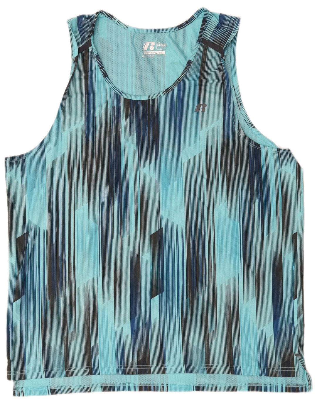 RUSSELL ATHLETIC Herrevest Top XL Blå Geometrisk Polyester