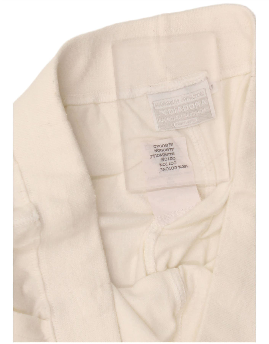 DIADORA Dame Capri Wide Leg træningsdragt Bukser UK 12 Medium White