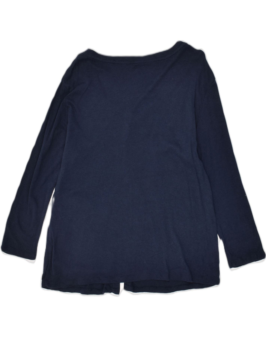 LEE Womens Long Sleeve Blouse Top UK 14 Large Navy Blue Colourblock | Vintage Lee | Thrift | Second-Hand Lee | Used Clothing | Messina Hembry 