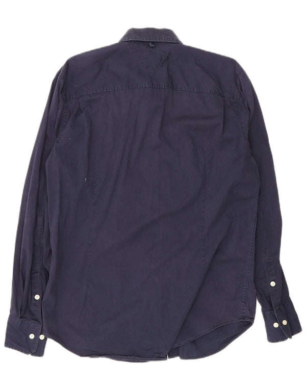 Tommy Hilfiger herreskjorte XL marineblå bomuld