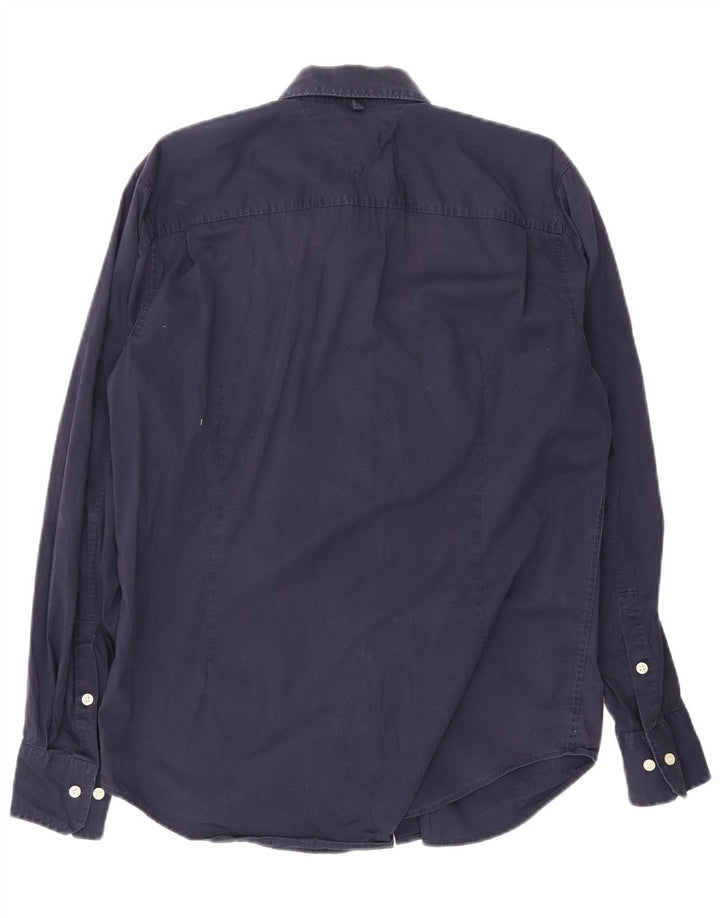 Tommy Hilfiger herreskjorte XL marineblå bomuld