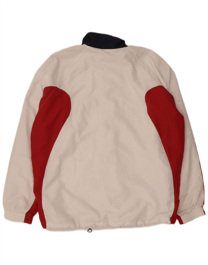Diadora Træningsdragt til mænd Topjakke UK 42 XL Hvid Colourblock Polyester