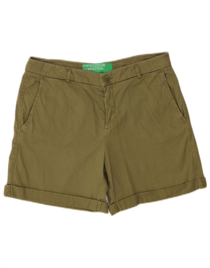Benetton Herre Chino Shorts W30 Medium Khaki