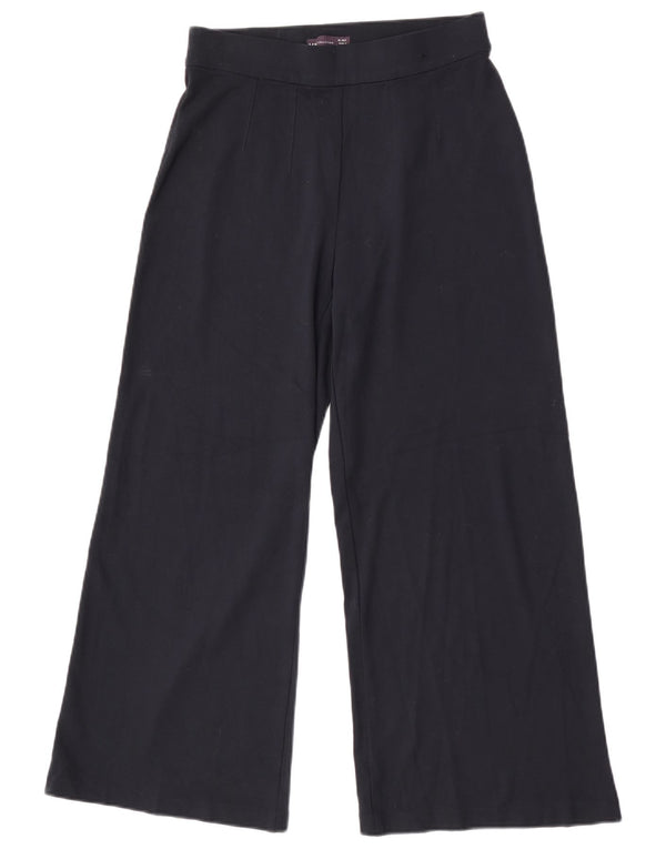 Marks & Spencer Dame Casual Bukser UK 10 Small W27 L27 Navy Blue