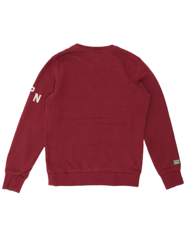 SUPERDRY Grafisk sweatshirt til mænd Medium Bourgogne bomuld