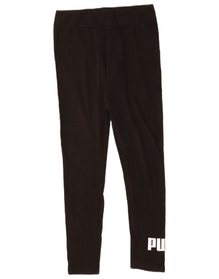PUMA Grafiske Leggings til kvinder UK 14 Stor sort bomuld