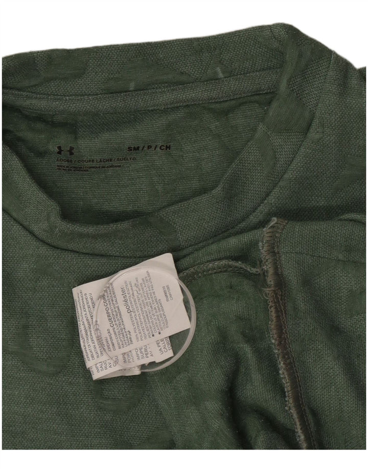 Under Armour Herre Grafisk Loose Fit Sweatshirt Jumper Lille Grøn Polyester