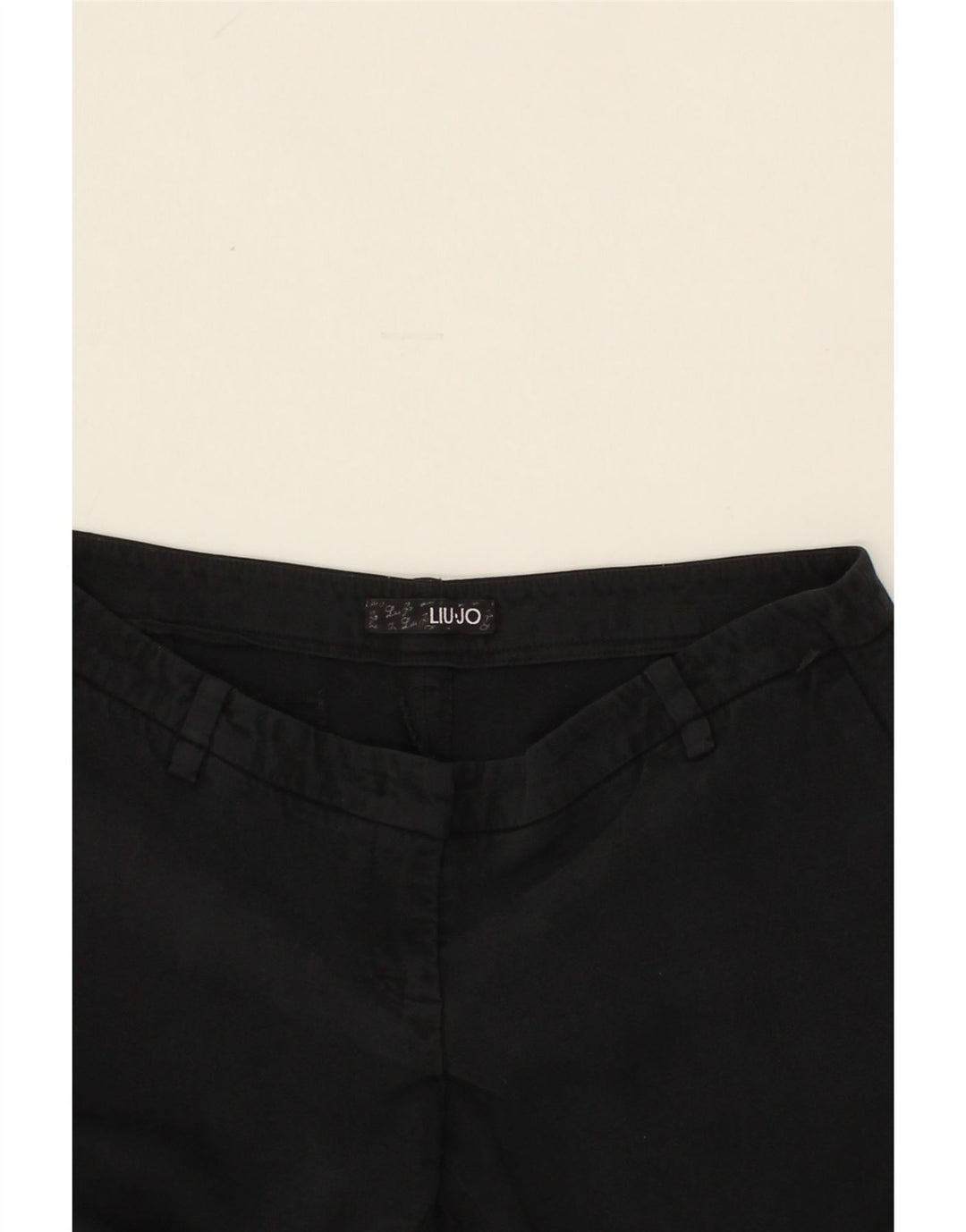 LIU JO Womens Bootcut Chino Trousers W32 L30 Navy Blue Cotton Vintage Liu Jo and Second-Hand Liu Jo from Messina Hembry 
