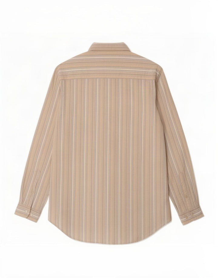 Marlboro Classics herreskjorte stor beige stribet polyethylen