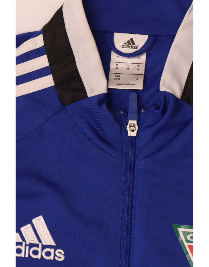Adidas Herre grafisk træningsdragt Topjakke Medium Blue Colourblock Polyester