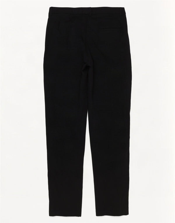 Marks & Spencer Kvinder Højtaljede Casual Bukser UK 12 Medium W32 L32 Sort