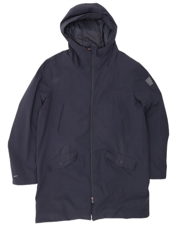 Museum Herre Hooded Parka Jacket IT 54 2XL Navy Blue Nylon