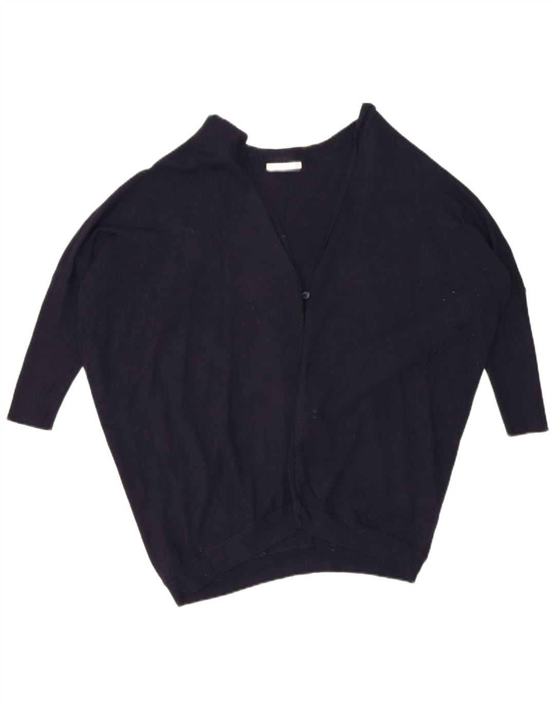Zara Dame Batwing Oversized cardigan sweater UK 14 Medium Navy Blue
