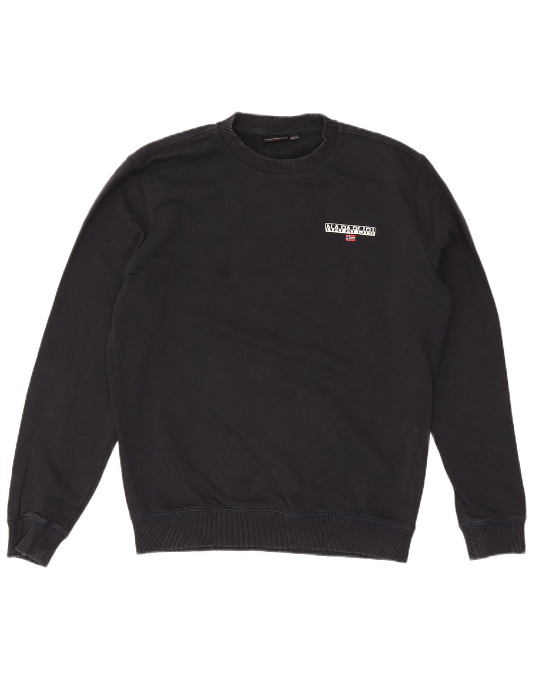 Napapijri Herre Geographic Sweatshirt Jumper Medium Navyblå Bomuld