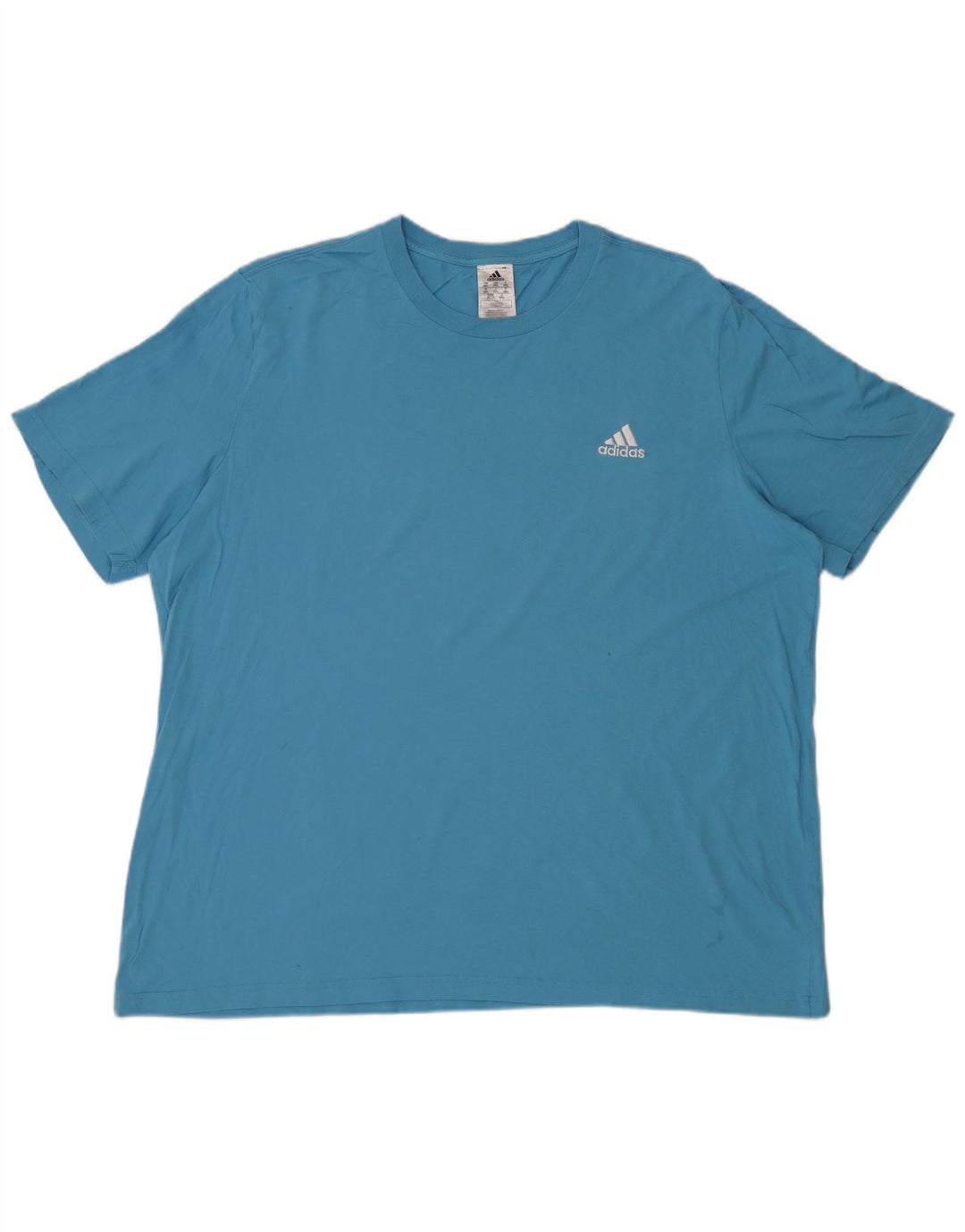 Adidas Herre T-Shirt Top 2XL Blå Bomuld