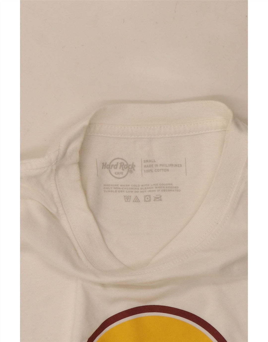 HARD ROCK CAFE Herre Phnom Penh grafisk T-shirt Top Lille hvid bomuld