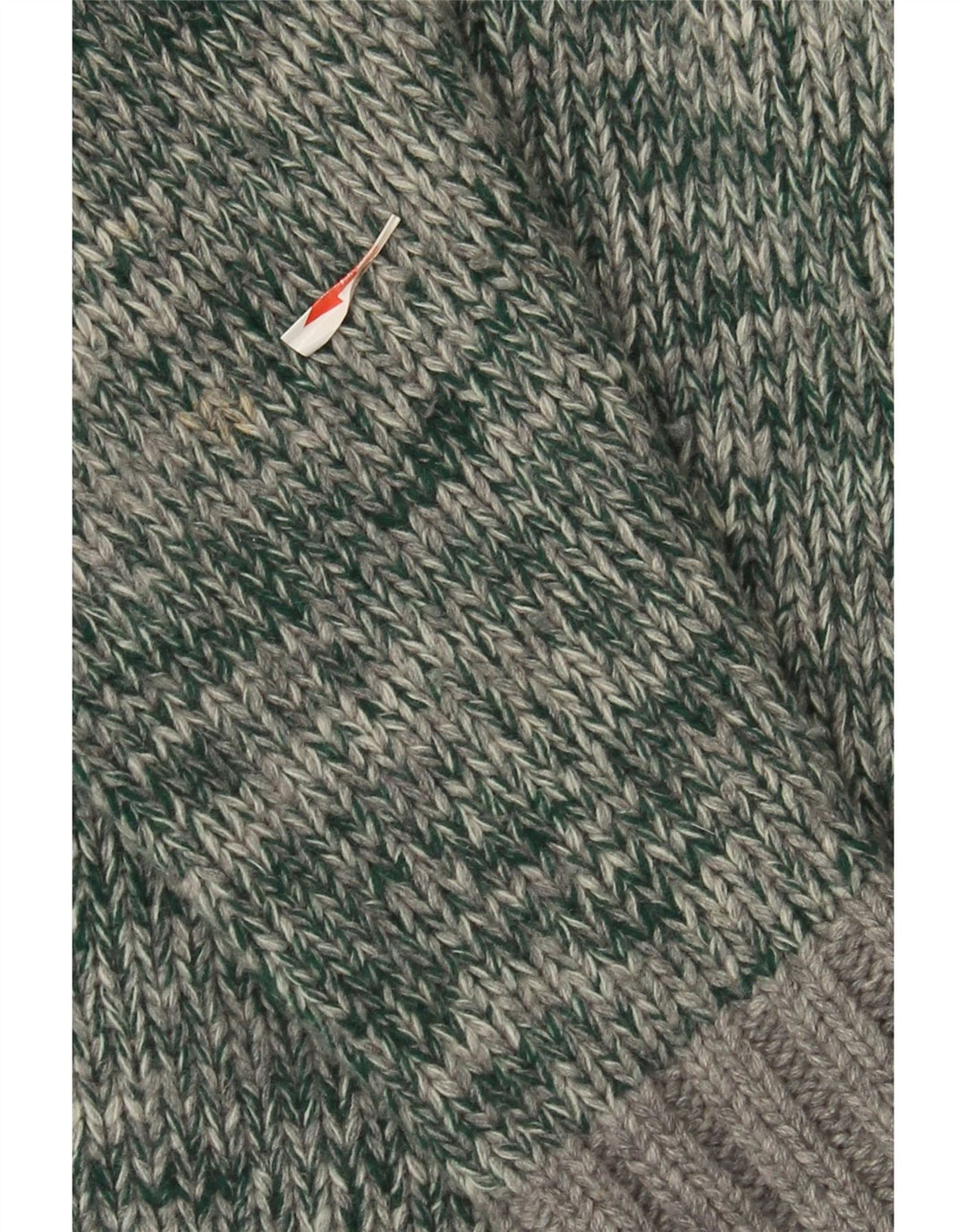 Fred Perry Herre Cardigan Sweater Stor Grøn Flecked Uld