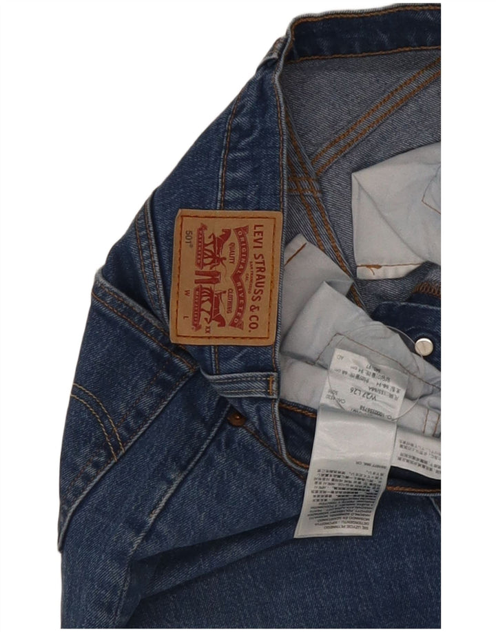 Levi's Dame 501 Straight Jeans W27 L26 Blå Bomuld