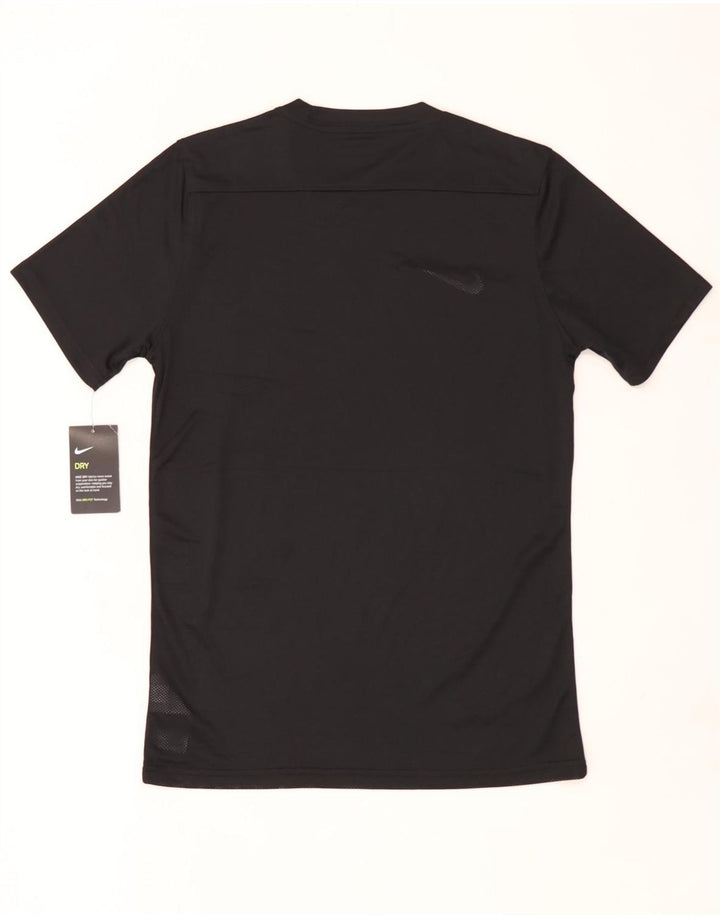 Nike Grafisk T-shirt top mellem sort polyester til mænd