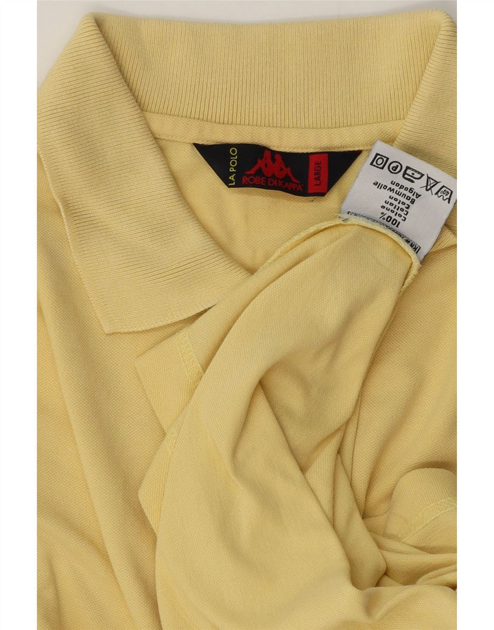 Kappa herre poloshirt stor gul bomuld