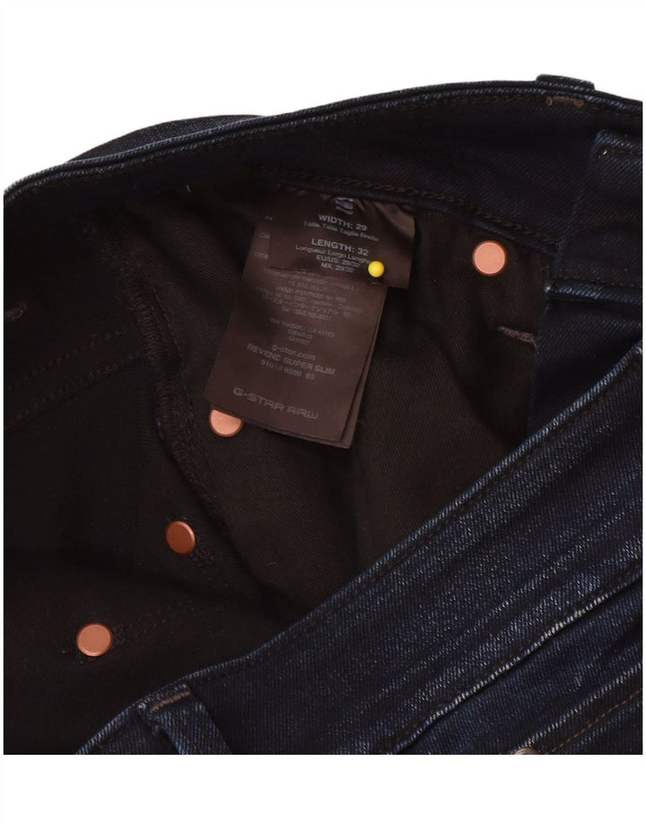 G-Star Dame Super Slim Jeans W29 L32 Marineblå Bomuld
