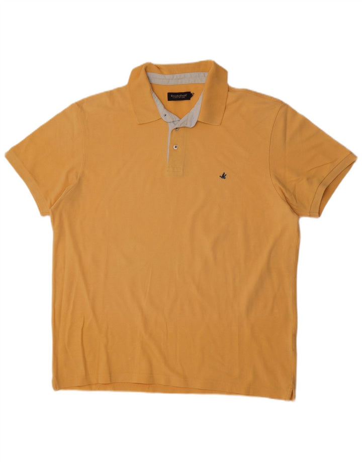 Brooksfield herre poloshirt XL gul