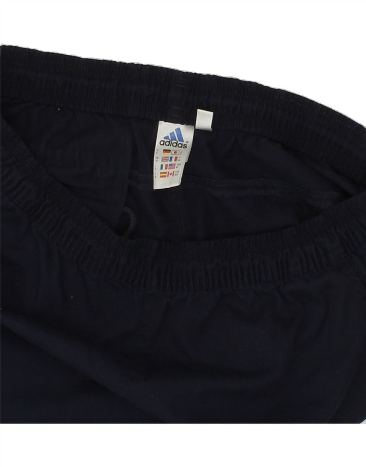 ADIDAS Mens Sport Shorts Large Navy Blue Polyester Vintage Adidas and Second-Hand Adidas from Messina Hembry 