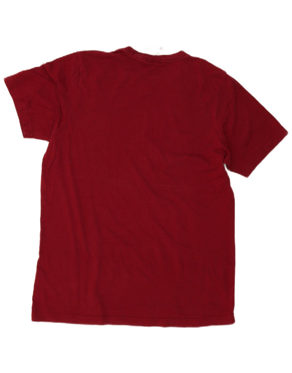 Adidas Herre T-Shirt Top Stor Bourgogne Bomuld