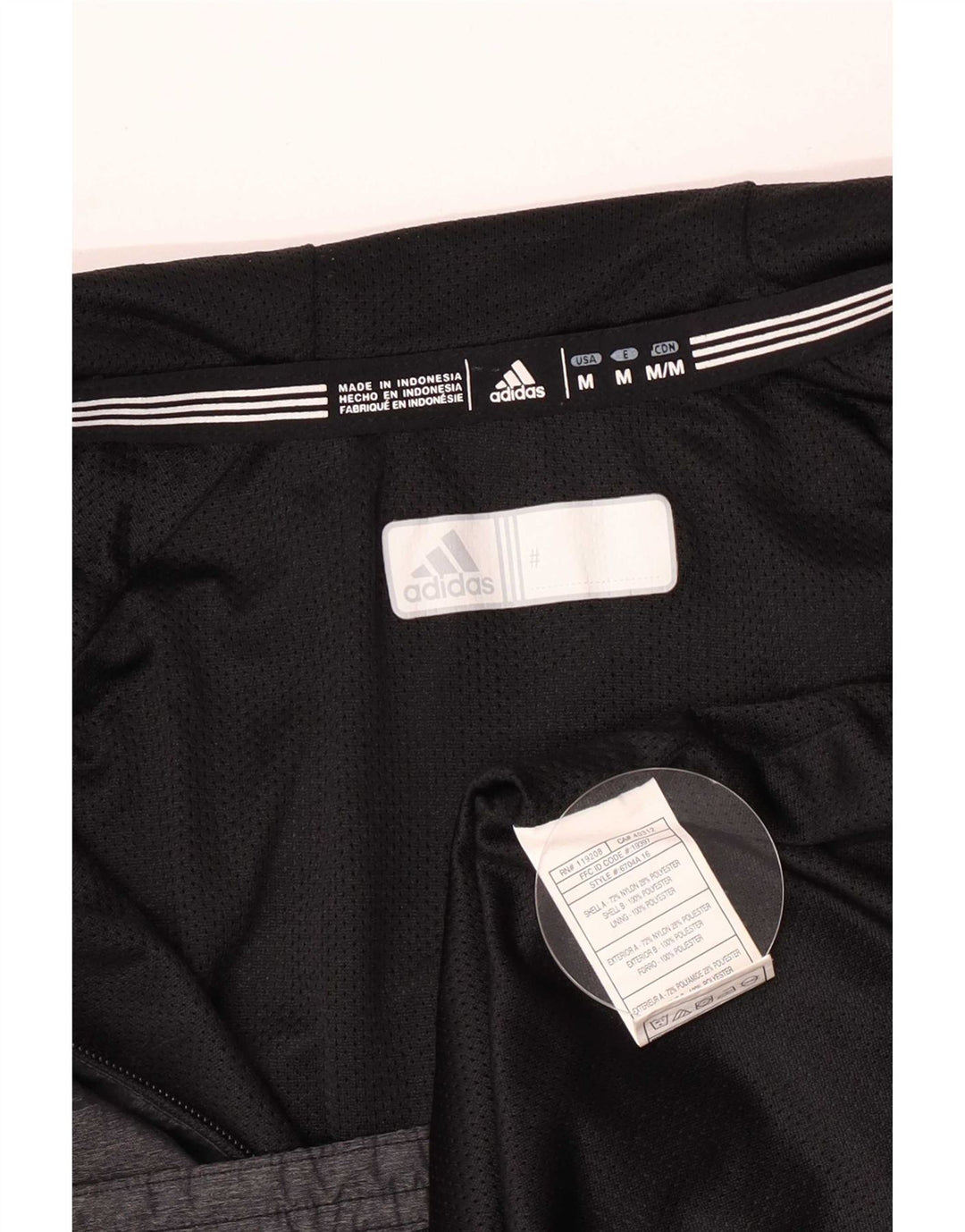 Adidas Herre Redhawk Grafisk regnjakke UK 38 Medium Grey Colourblock