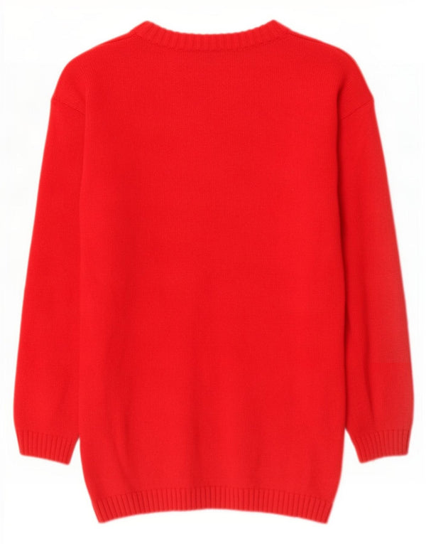 Burberry Boys Boat Neck Jumper Sweater 13-14 År Rød