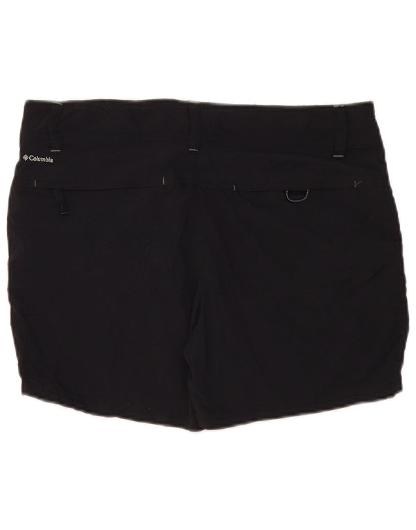 Columbia Womens Omni-Shade Cargo Shorts US 8 Medium W34 Black Nylon