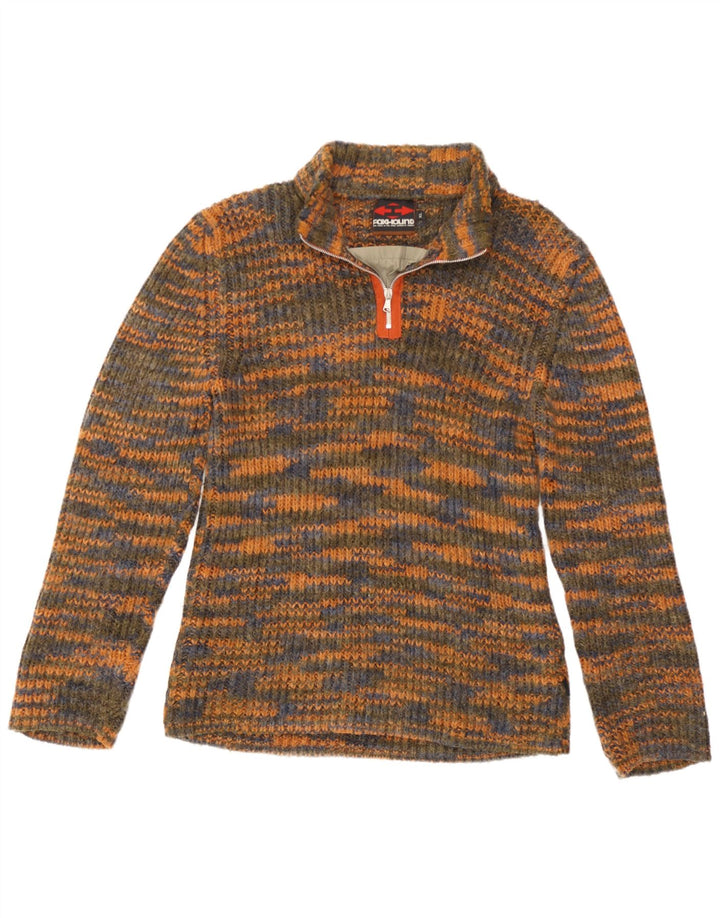 Foxhound Herre Zip Neck Jumper Sweater XL Flerfarvet Flecked Acryl