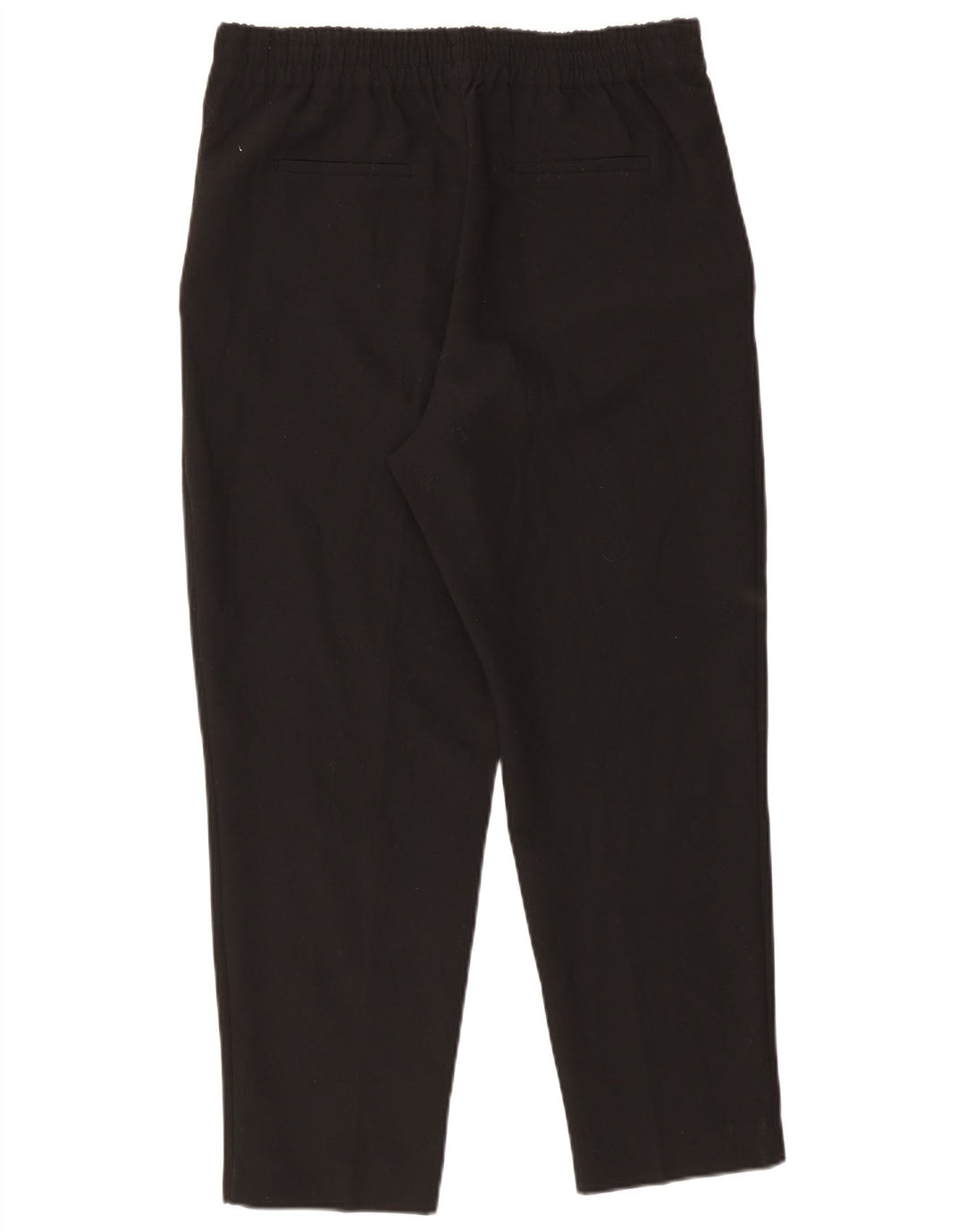 Zara koniske chinosbukser til kvinder store W33 L27 sort polyester