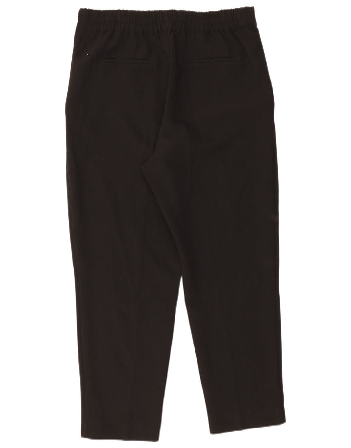 Zara koniske chinosbukser til kvinder store W33 L27 sort polyester