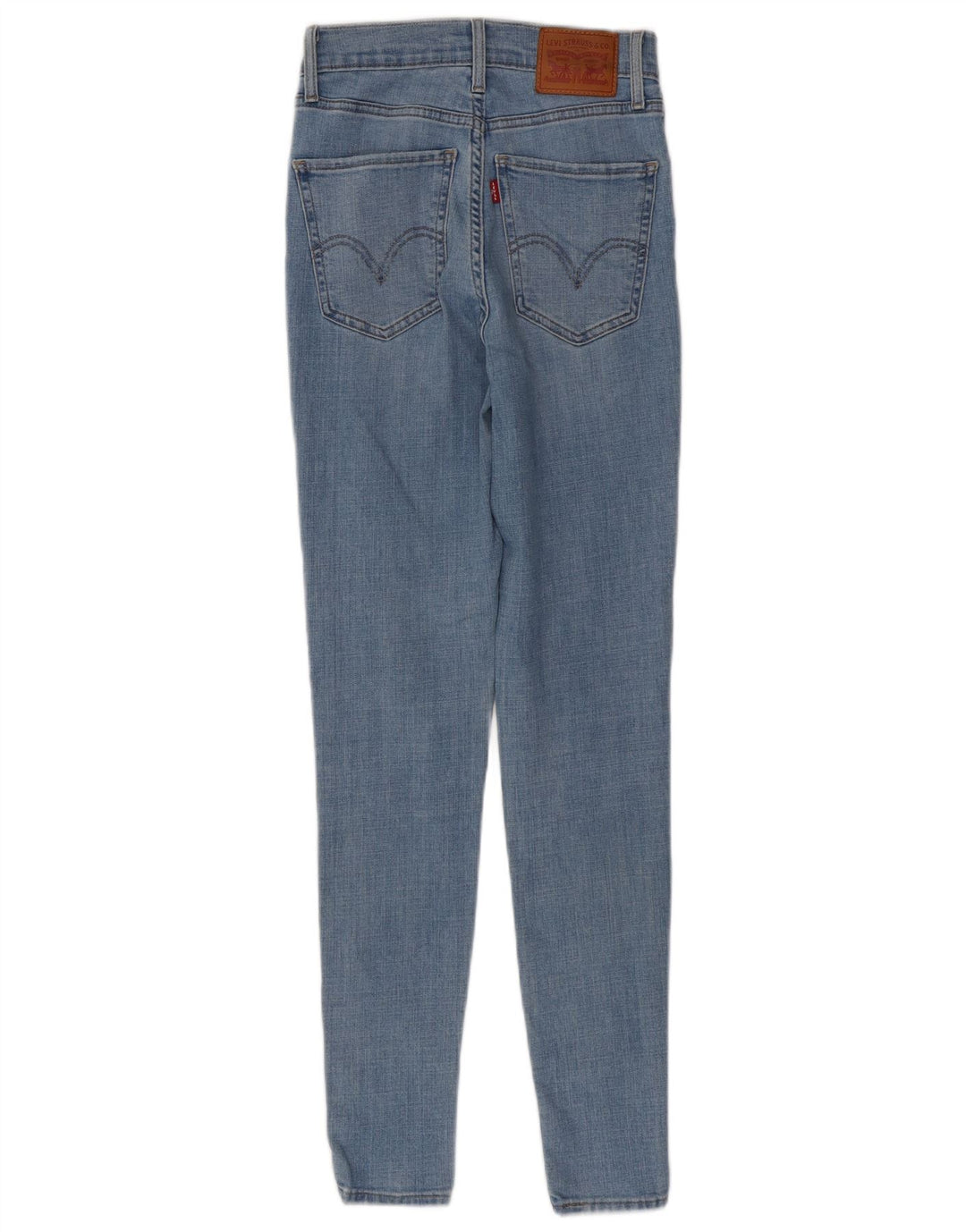 LEVI'S Kvinder Mile High Super Skinny Jeans W25 L30 Blå Bomuld