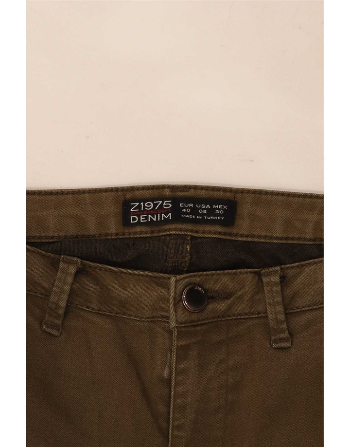 Zara Dame Skinny Jeans EU 40 Medium W30 L28 Khaki
