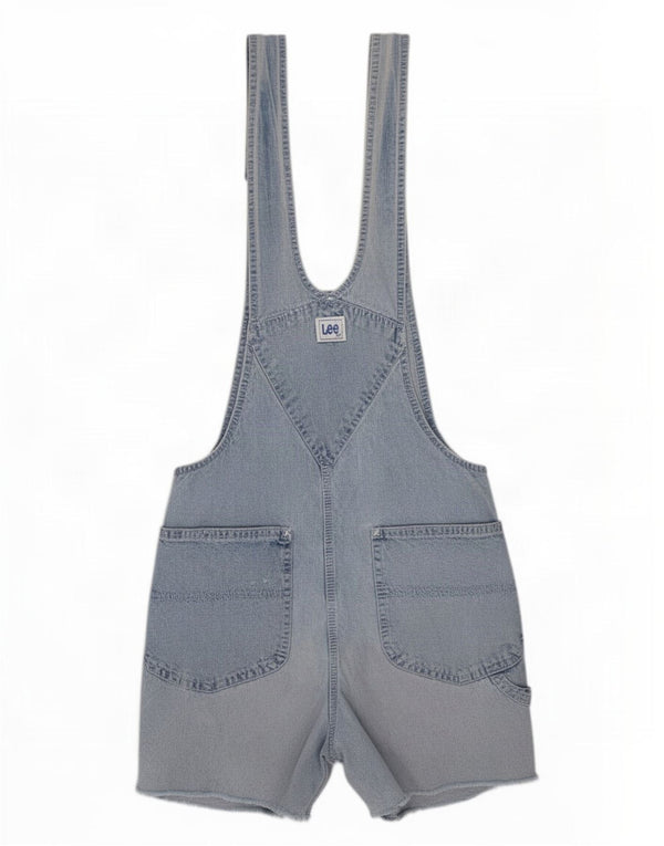 Lee Dame Dungarees Denim Shorts Large W34 Blå Bomuld