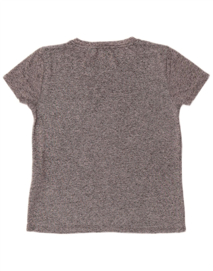 LEVI'S T-shirt top til kvinder DK 10 Small Grå Flecked Polyester