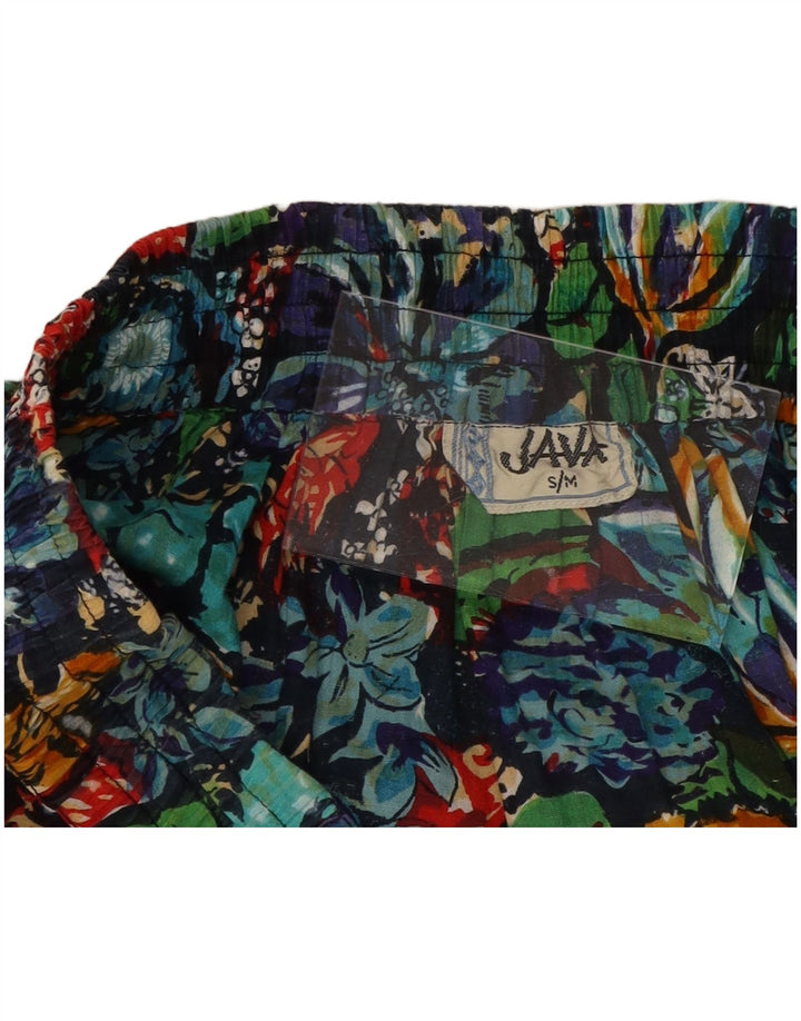 VINTAGE Womens Pleated Skirt Medium W32  Multicoloured Floral
