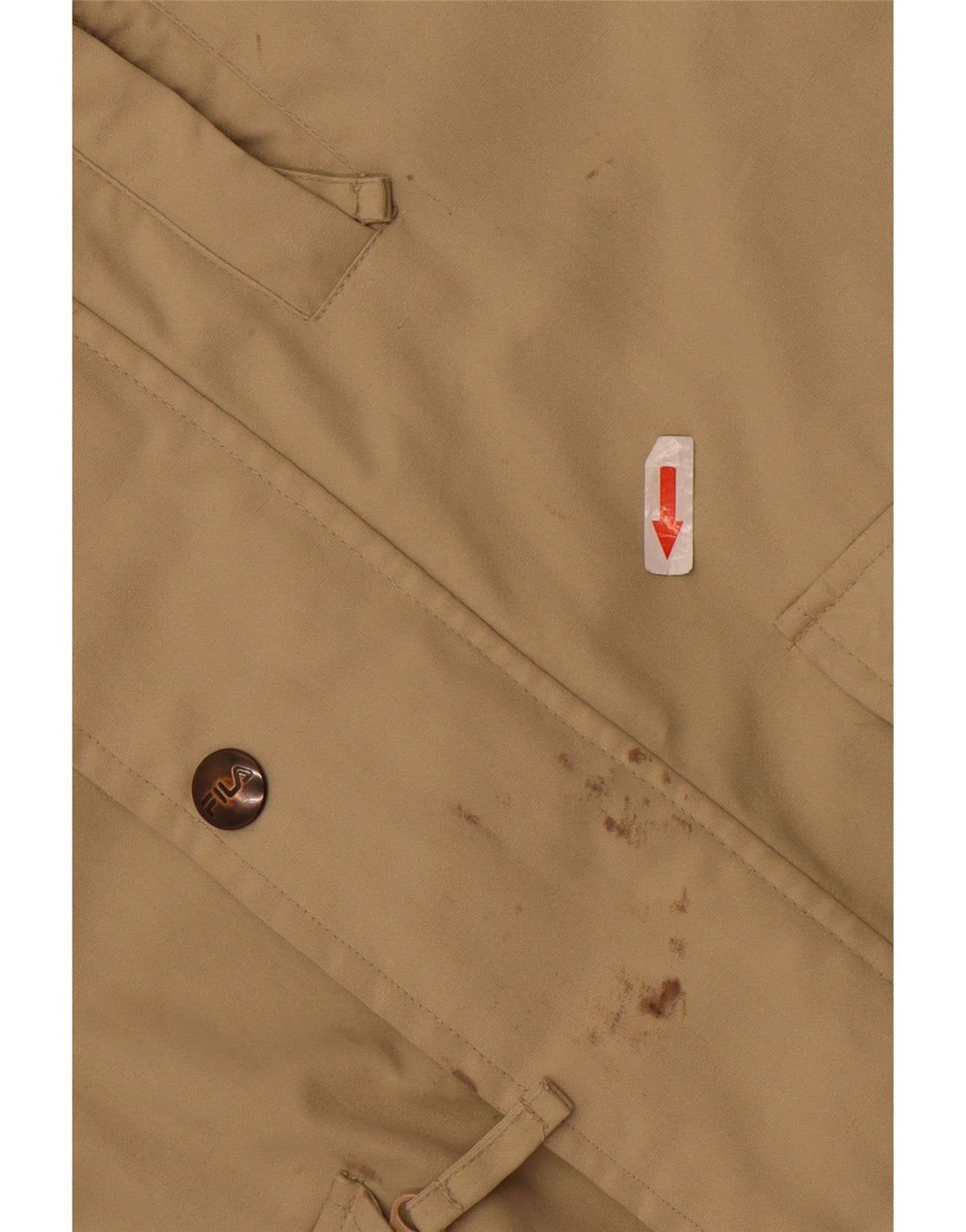 Fila Herre Hættevindjakke IT 52 XL Beige Polyester