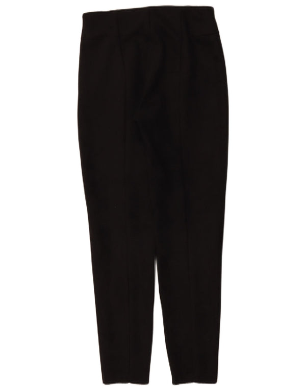 Zara Dame Skinny Casual Bukser Små W26 L27 Sort Polyester
