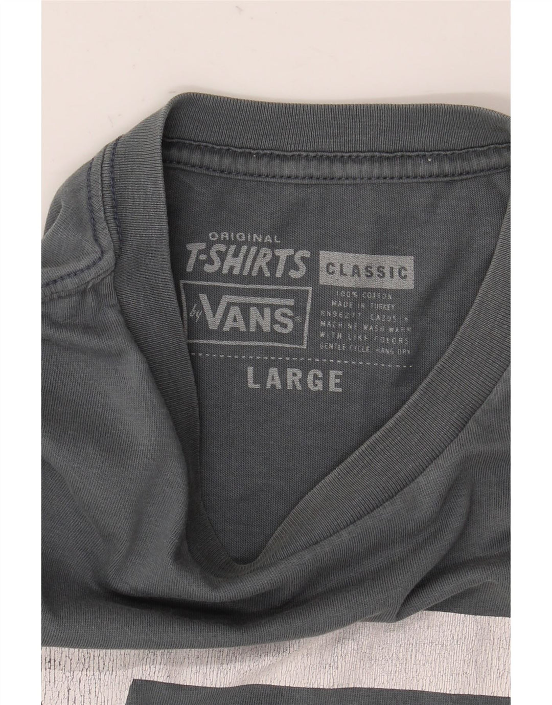 Vans Herre Klassisk Grafisk T-Shirt Top Stor Grå