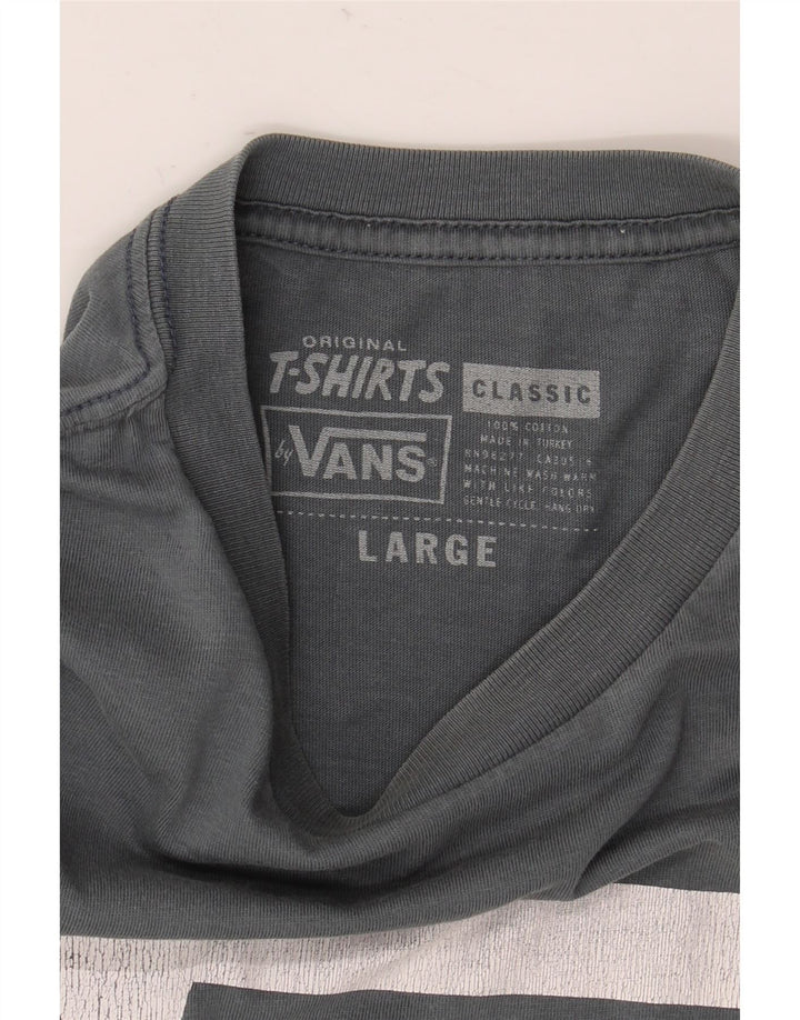 Vans Herre Klassisk Grafisk T-Shirt Top Stor Grå