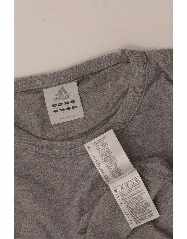 Adidas Herrevest Top UK 34/36 Small Grey Flecked Bomuld