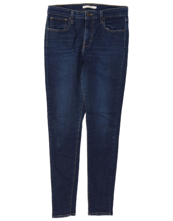 LEVI'S Womens 720 High Rise Super Skinny Jeans W31 L29 Navy Blue Cotton