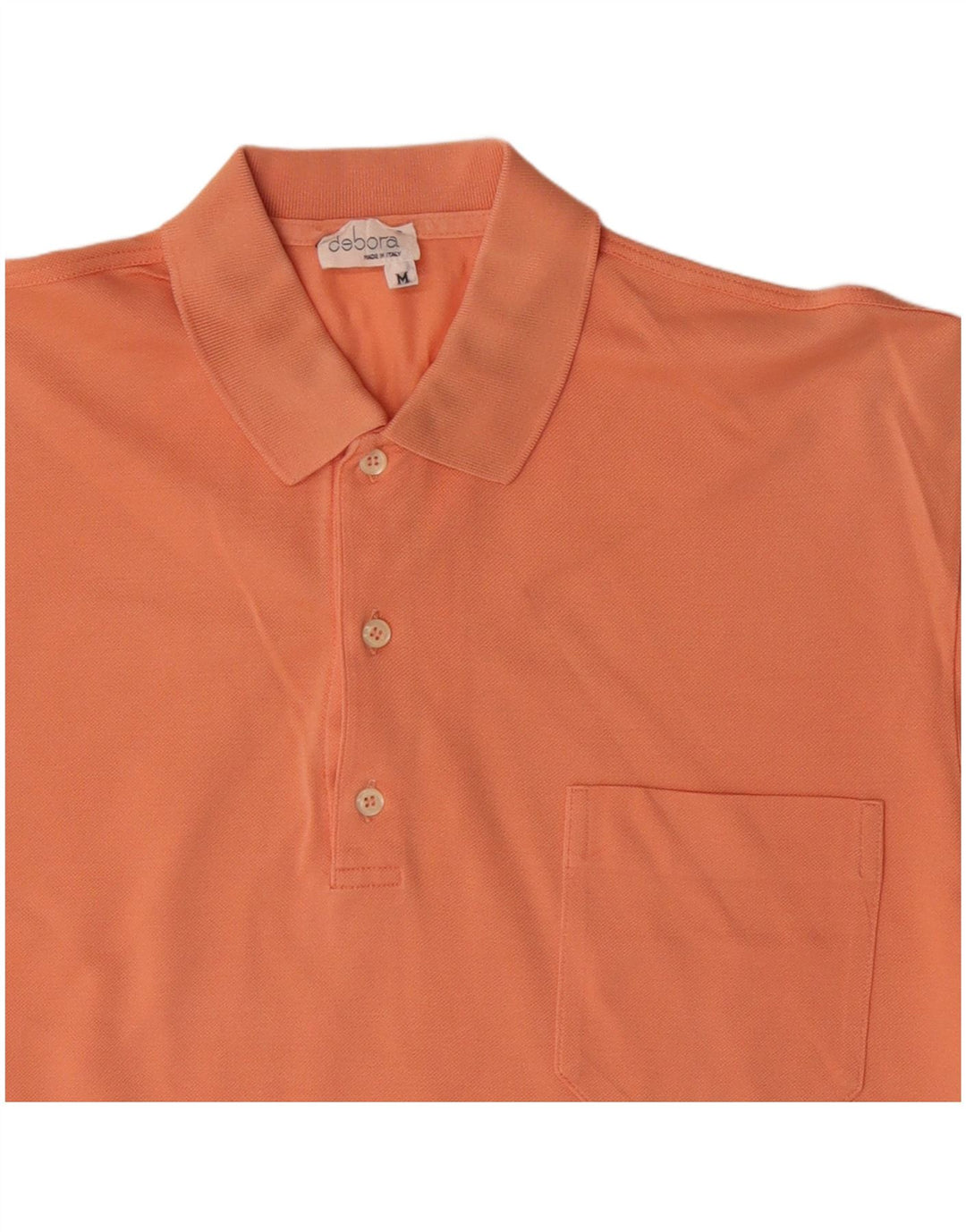 VINTAGE Poloshirt til mænd Medium Orange Bomuld