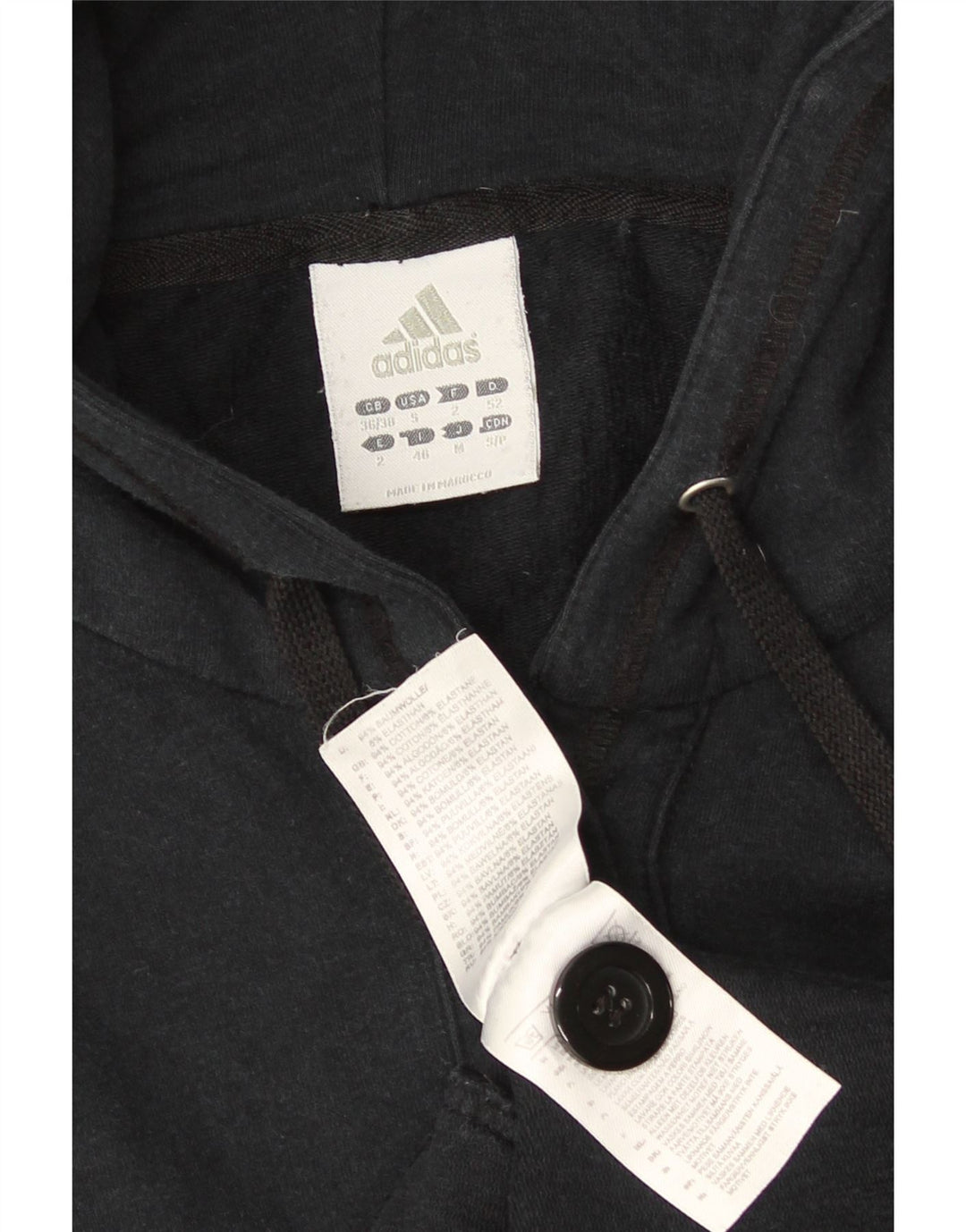 Adidas Dame Oversized Longline Cardigan Sweater UK 10 Small Navy Blue