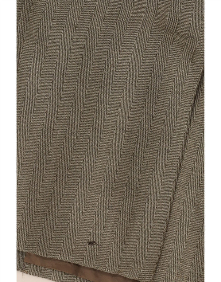 UNGARO Herre 3-knaps blazerjakke IT 46 Small Khaki Wool